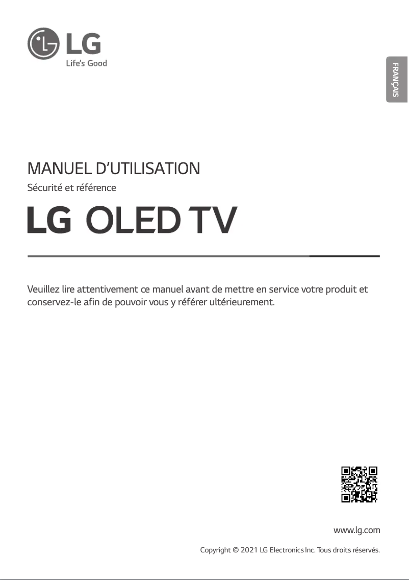Imagen de la primera página del manual del dispositivo OLED48A16LA