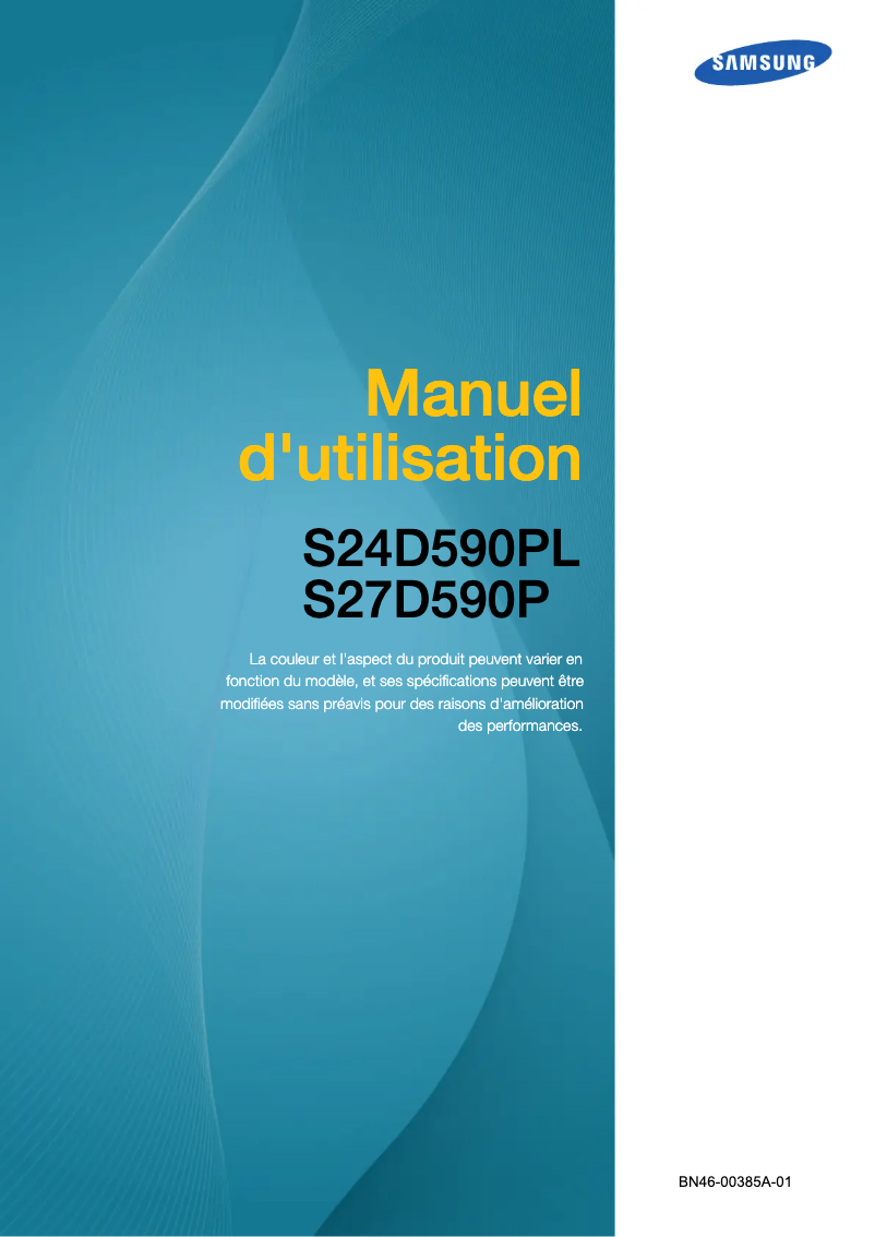 Imagen de la primera página del manual del dispositivo SyncMaster S27D590P