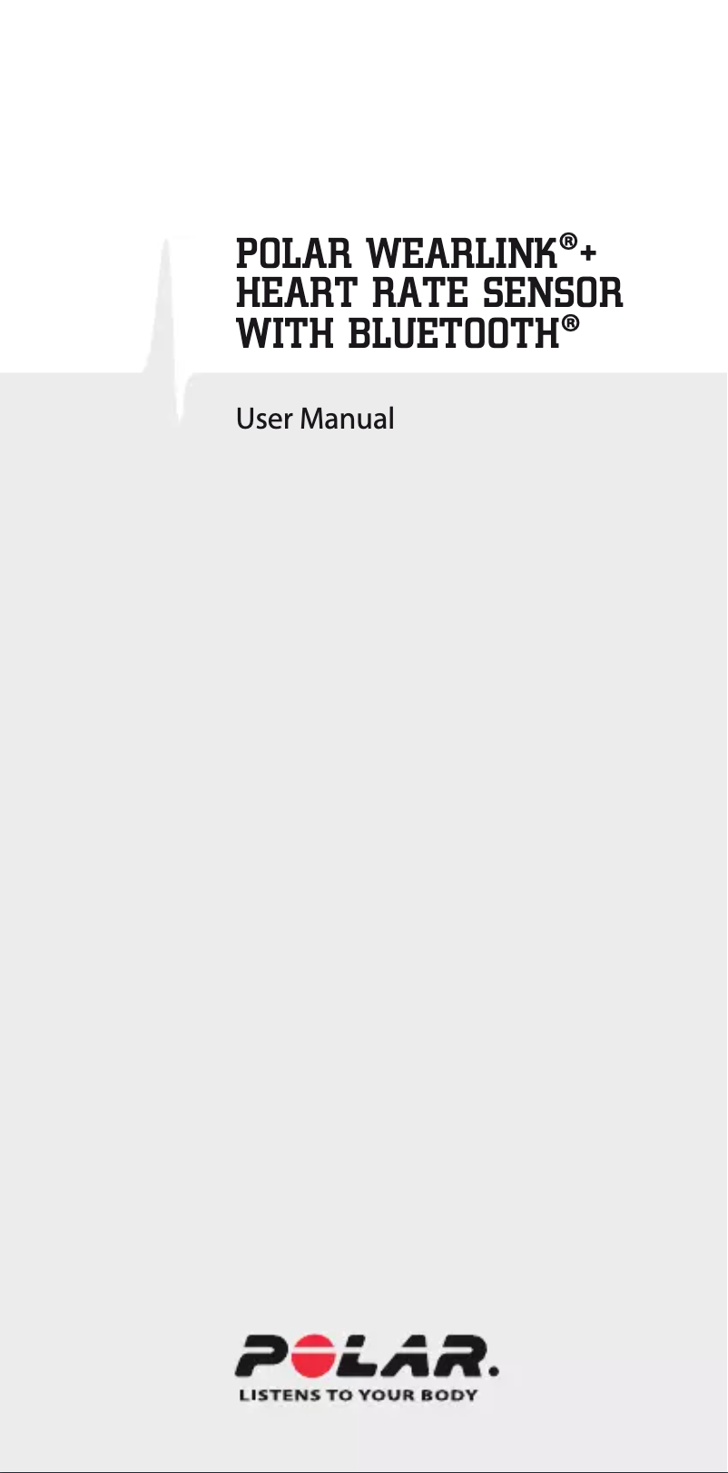 Página nº 1 - Manual de usuario Polar WearLink