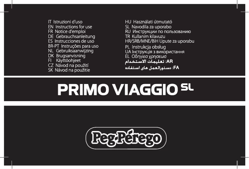 Página 1 del manual Manual de usuario Peg Perego Primo Viaggio SL
