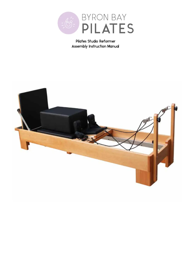 Imagen de la primera página del manual del dispositivo Studio Reformer