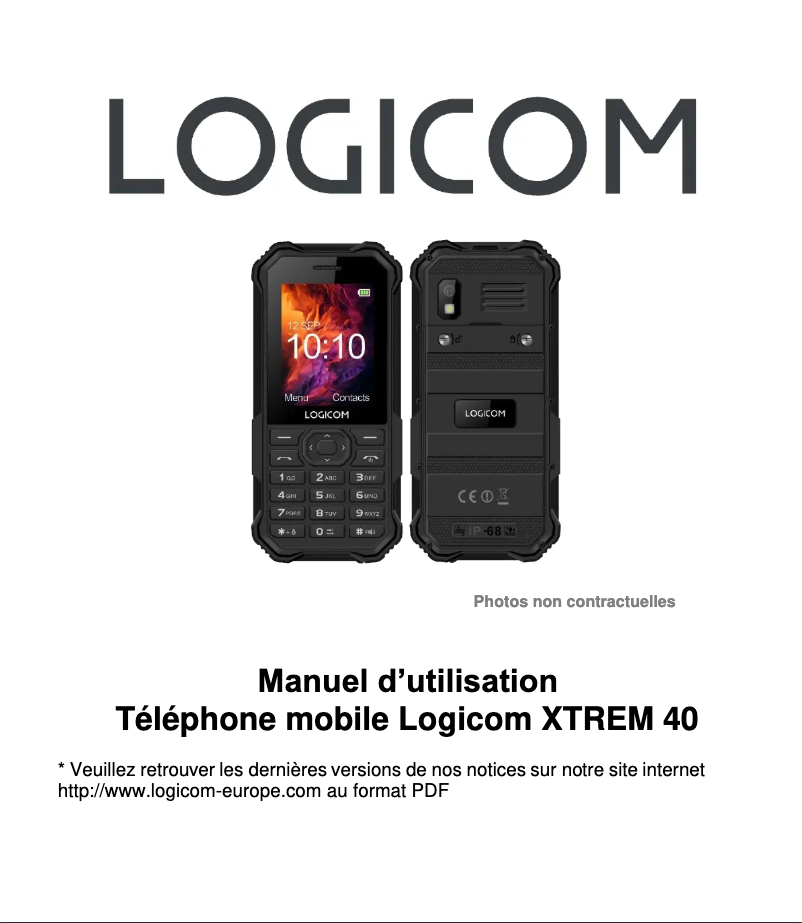 Imagen de la primera página del manual del dispositivo XTREM 40