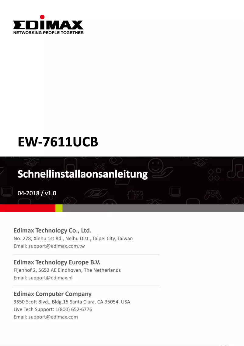 Página nº 1 - Manual de usuario Edimax EW-7611UCB