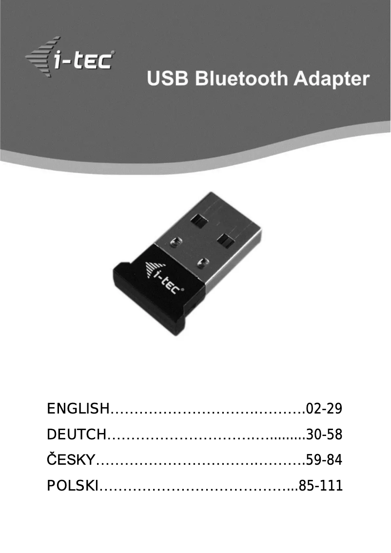 Imagen de la primera página del manual del dispositivo U2BTD