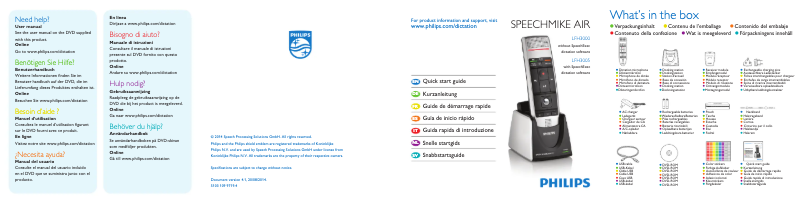 Página 1 del manual Manual de usuario Philips SpeechMike Air wireless LFH3005