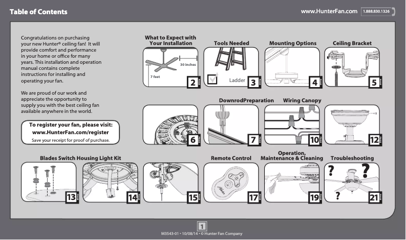 Imagen de la primera página del manual del dispositivo Granville
