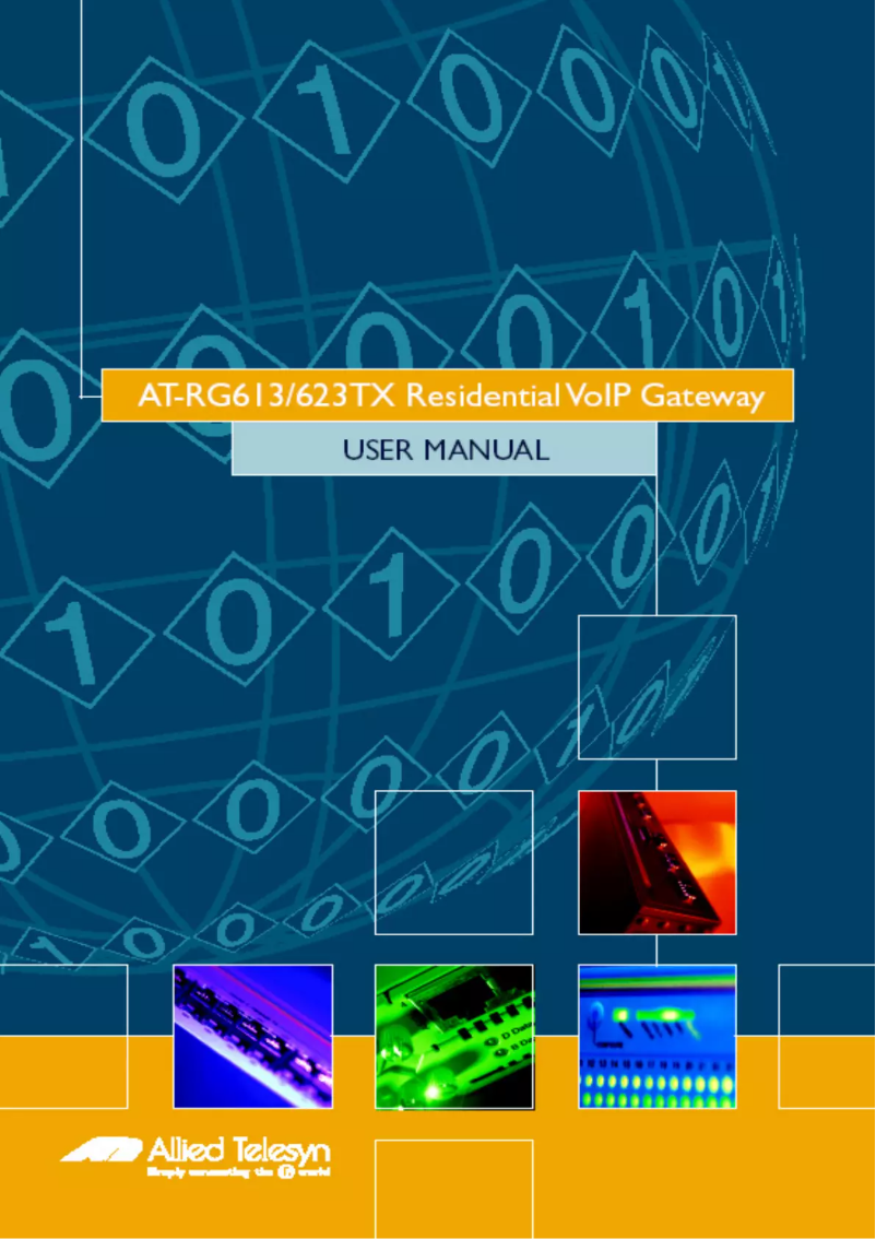 Página nº 1 - Manual de usuario Allied Telesis AT-RG613TX