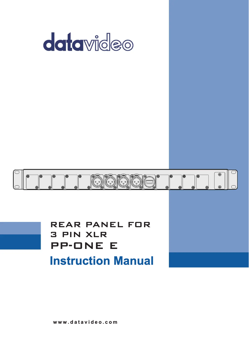 Página nº 1 - Manual de usuario DataVideo PP-ONE E
