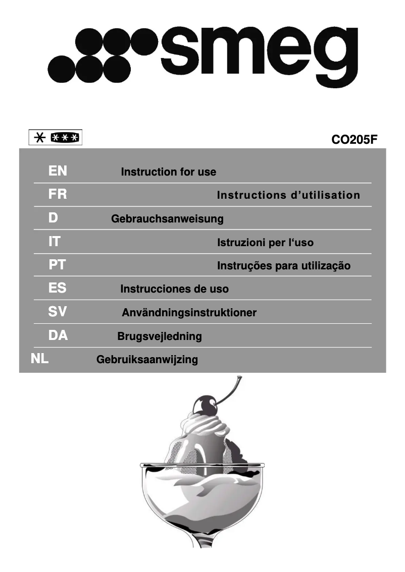 Imagen de la primera página del manual del dispositivo CO205F