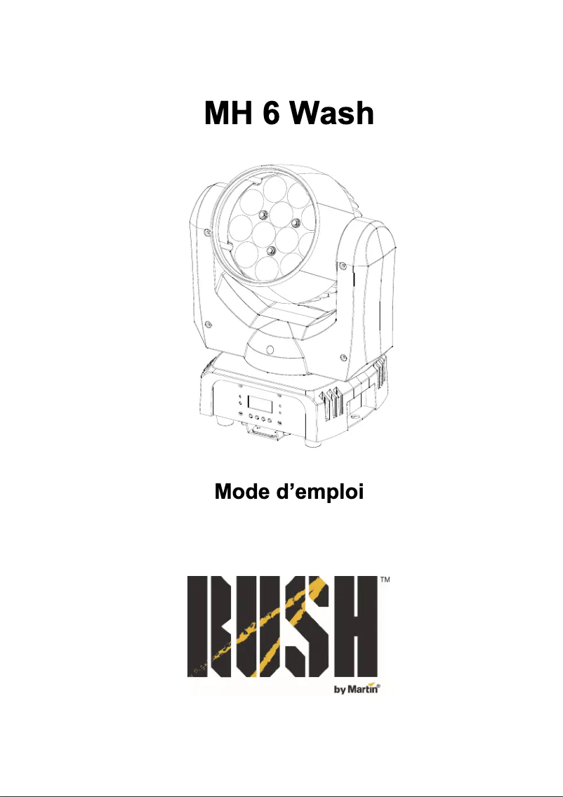 Página 1 del manual Manual de usuario Martin RUSH MH 6 Wash