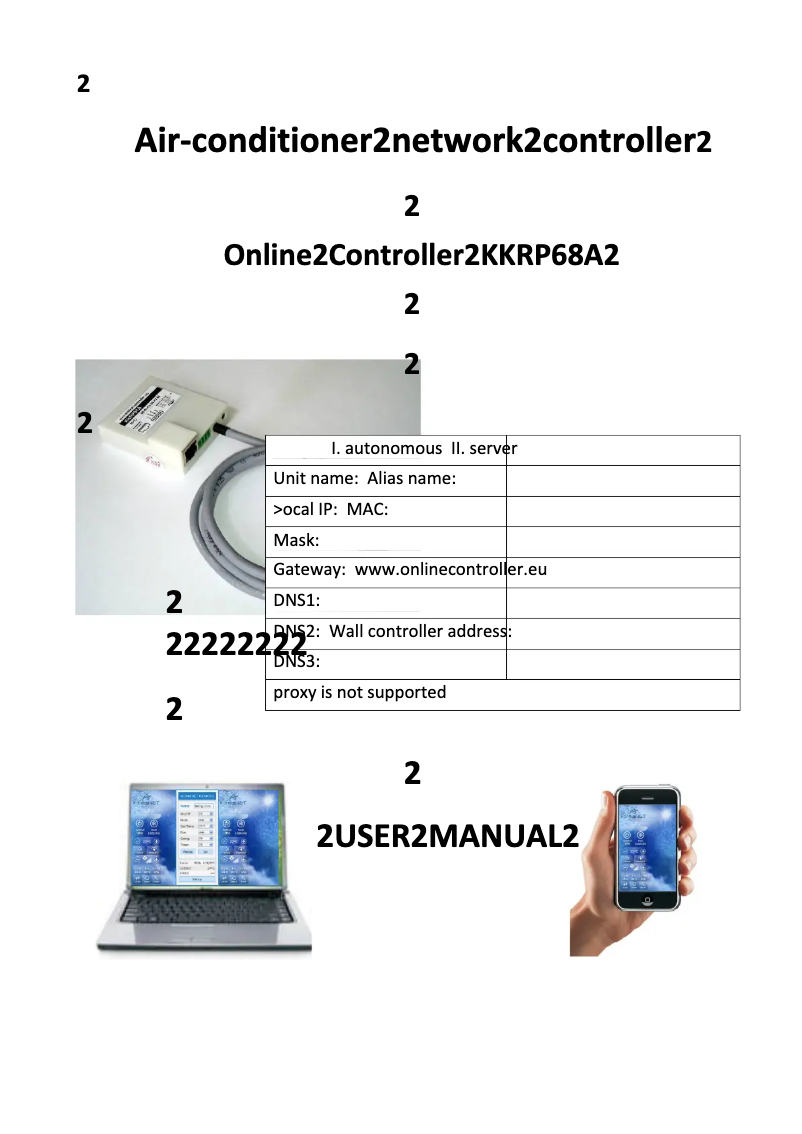 Página nº 1 - Manual de usuario Daikin KKRP01A