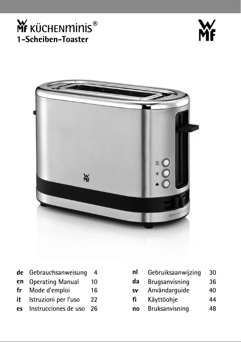 Página 1 del manual Manual de usuario WMF Coup