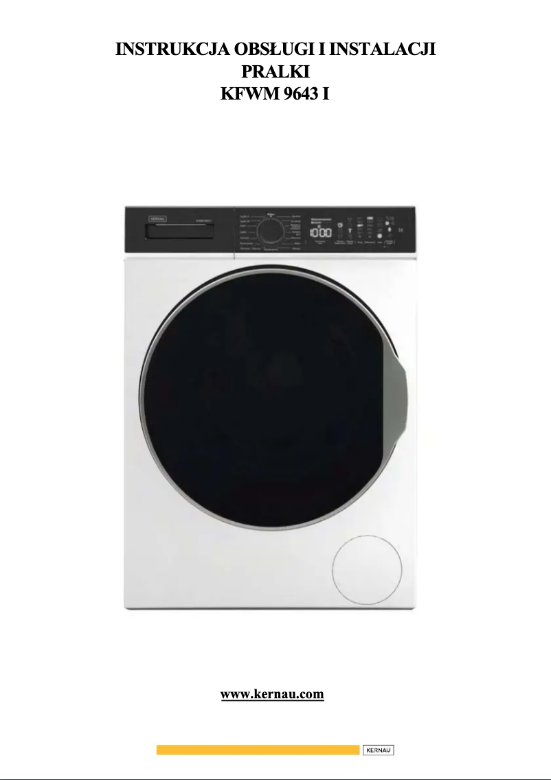 Imagen de la primera página del manual del dispositivo KFWM 9643 I