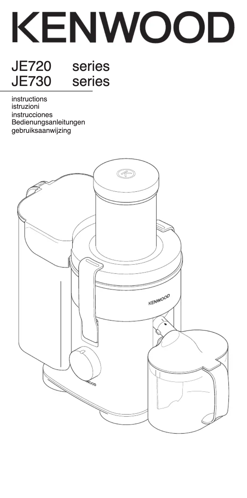 Imagen de la primera página del manual del dispositivo JE730
