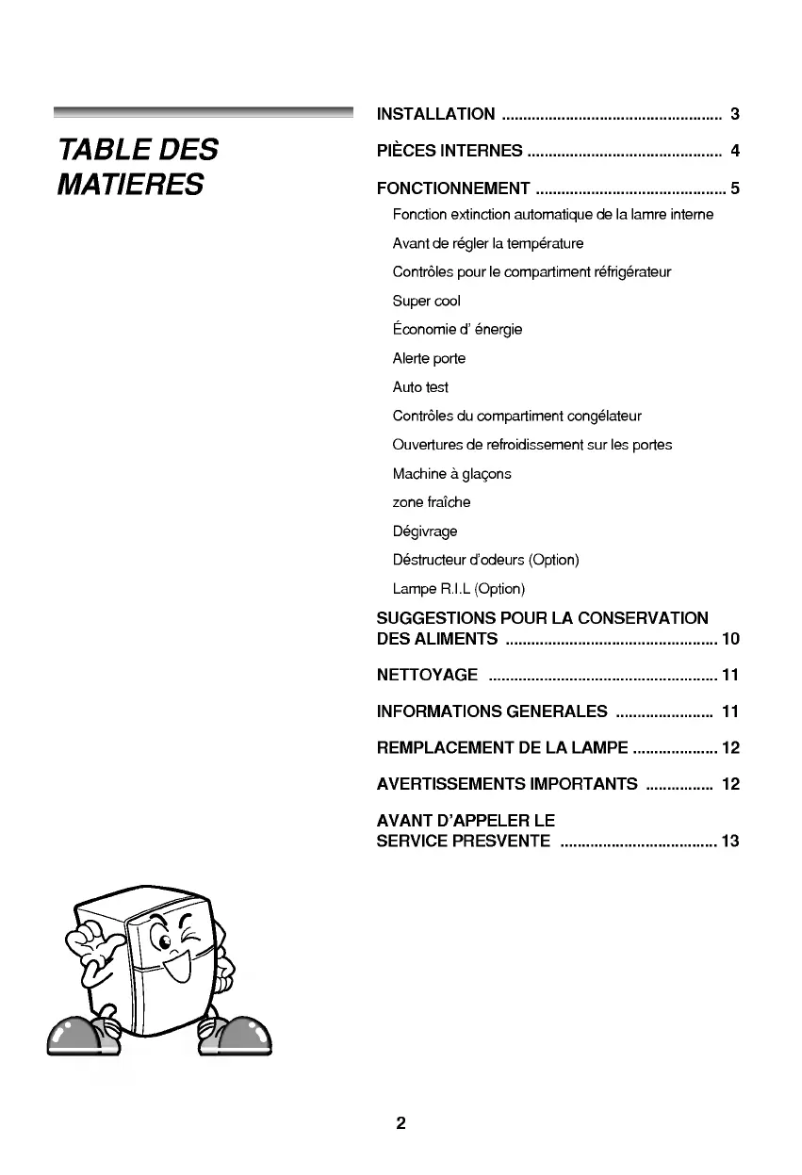 Imagen de la primera página del manual del dispositivo GR-S642QLQ