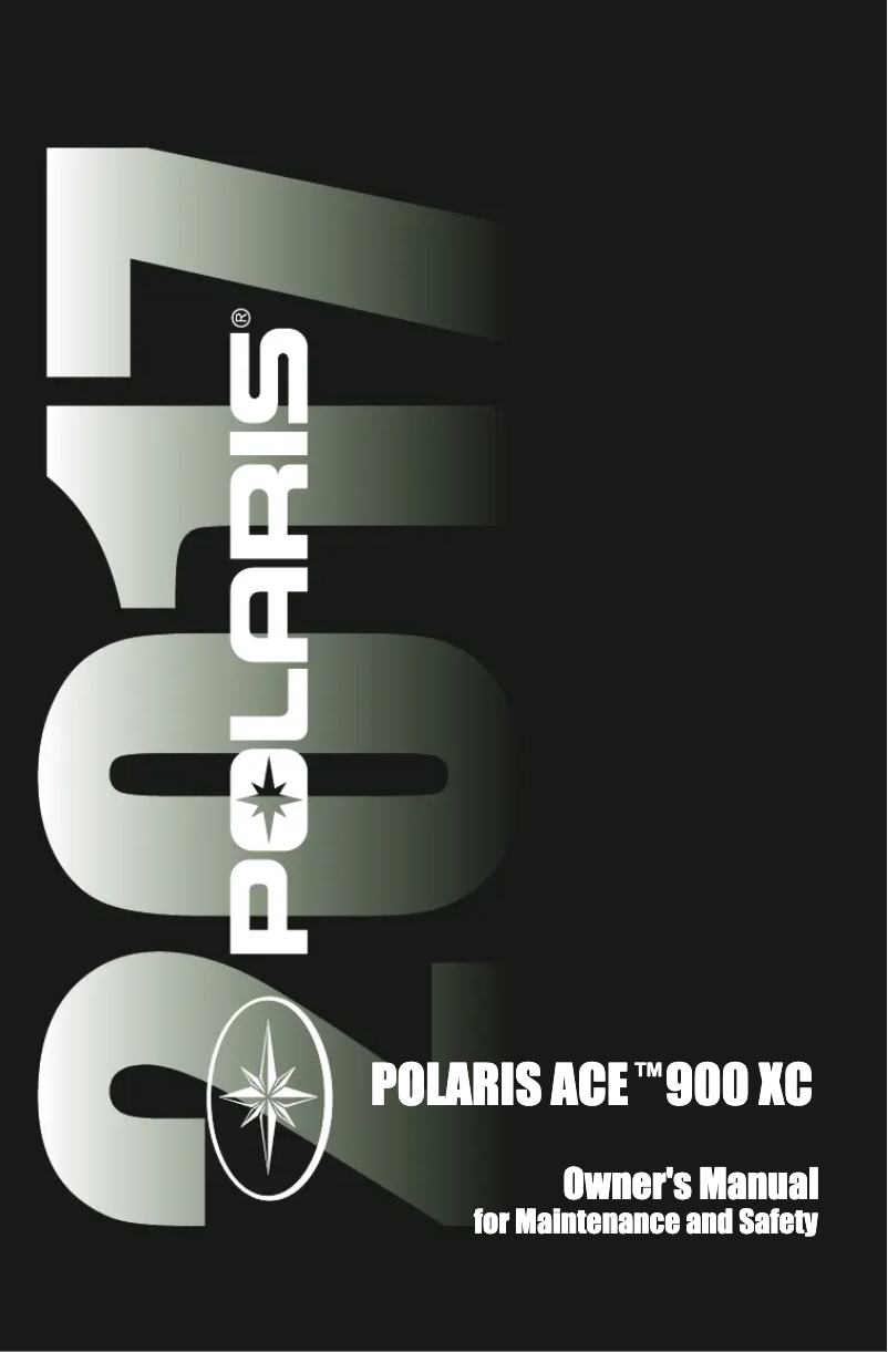 Página 1 del manual Manual de usuario Polaris Ace 900 XC (2017)