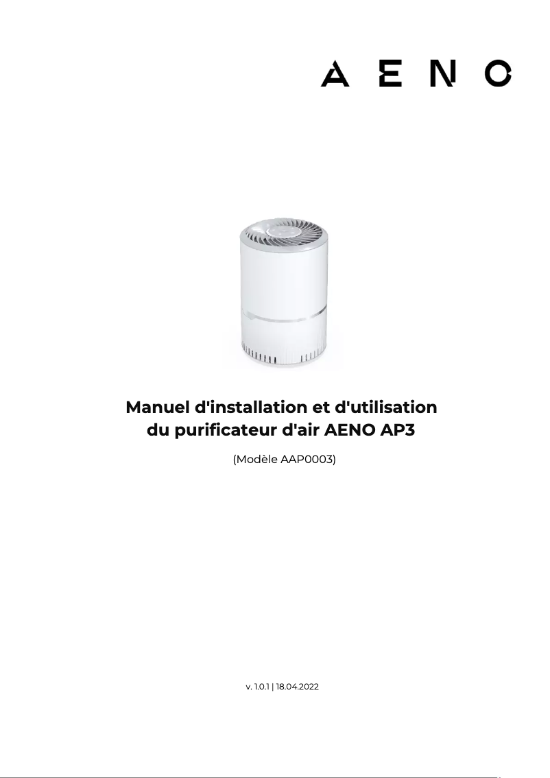 Página 1 del manual Manual de usuario AENO AP3
