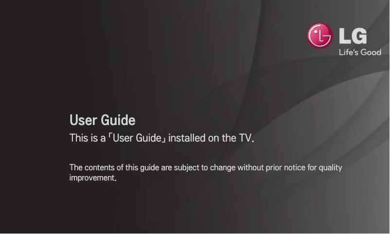 Imagen de la primera página del manual del dispositivo 32LM620T