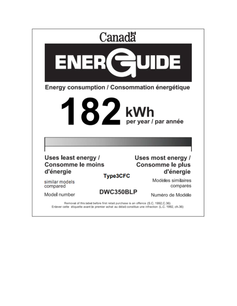 Página 1 del manual Etiqueta energética Danby DWC93BLSDBR1