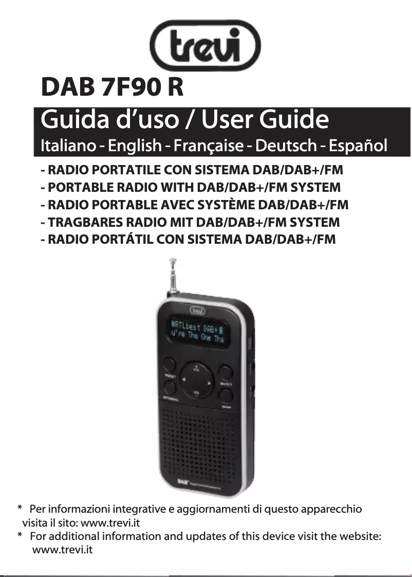 Imagen de la primera página del manual del dispositivo DAB 7F90 R