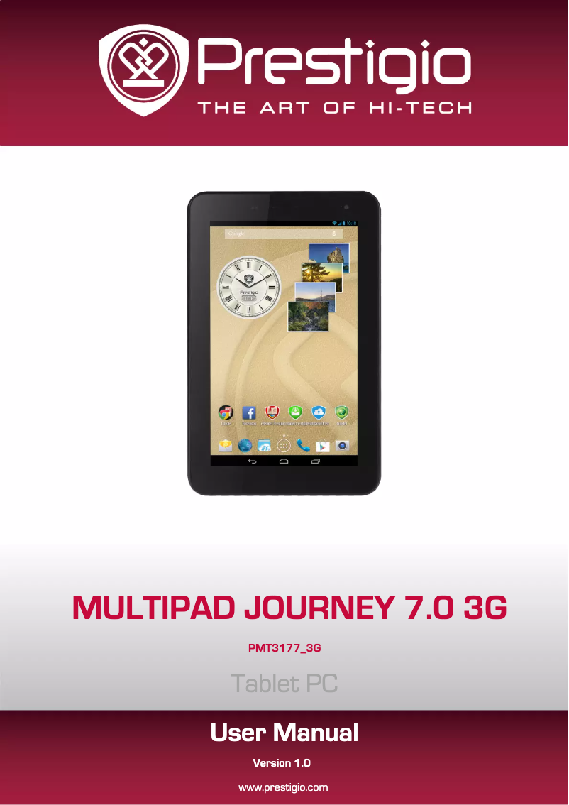 Imagen de la primera página del manual del dispositivo MultiPad Journey 7.0 3G