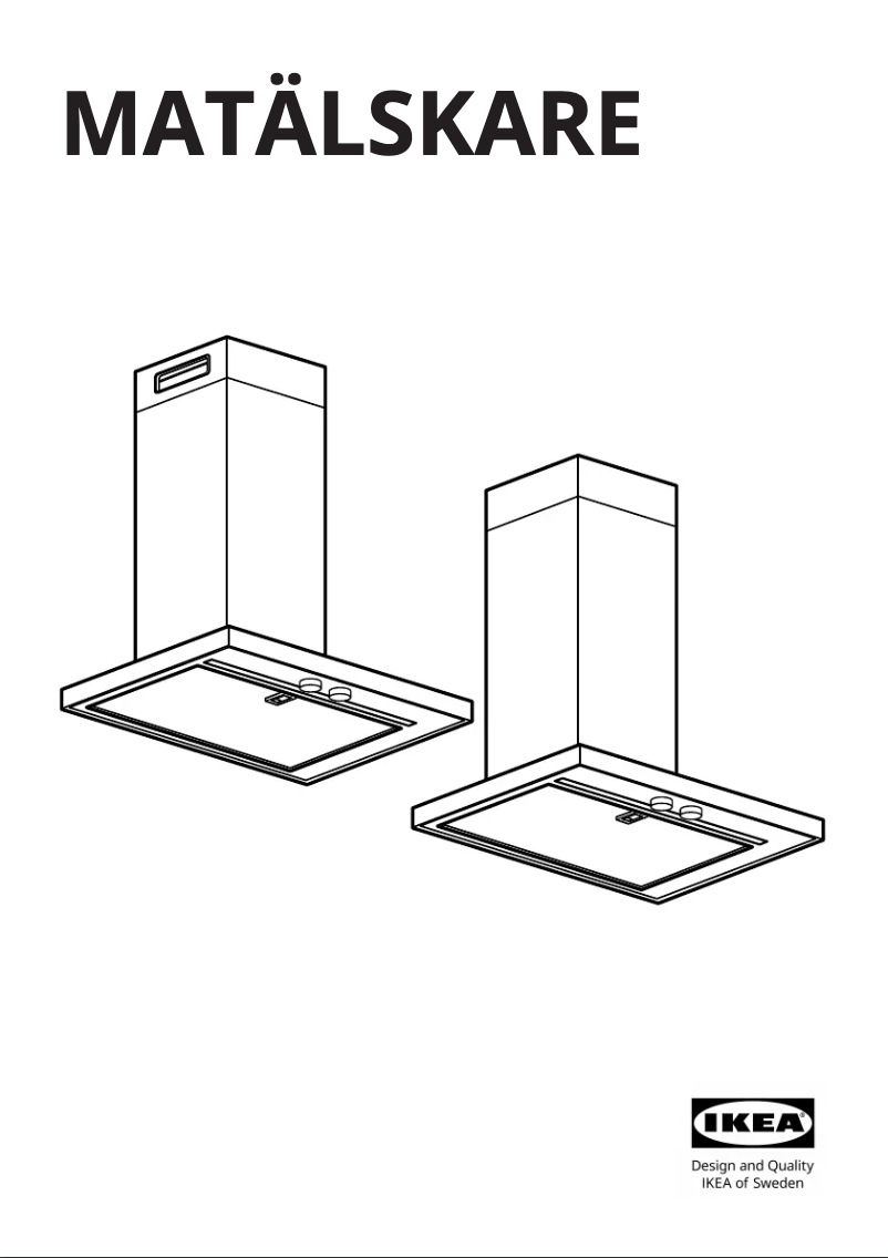 Página 1 del manual Manual de usuario Ikea MATÄLSKARE 603.688.06