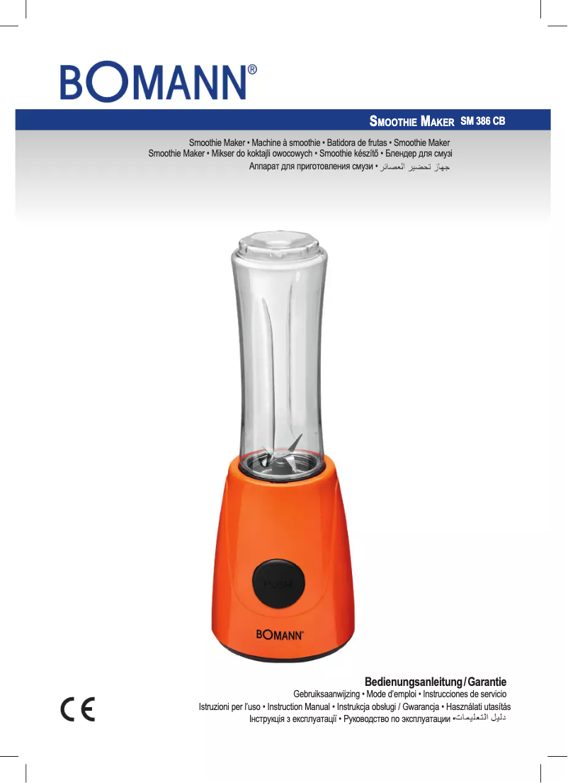 Imagen de la primera página del manual del dispositivo SM 386 CB