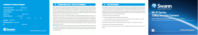 Imagen de la primera página del manual del dispositivo SWNVW-490CAM