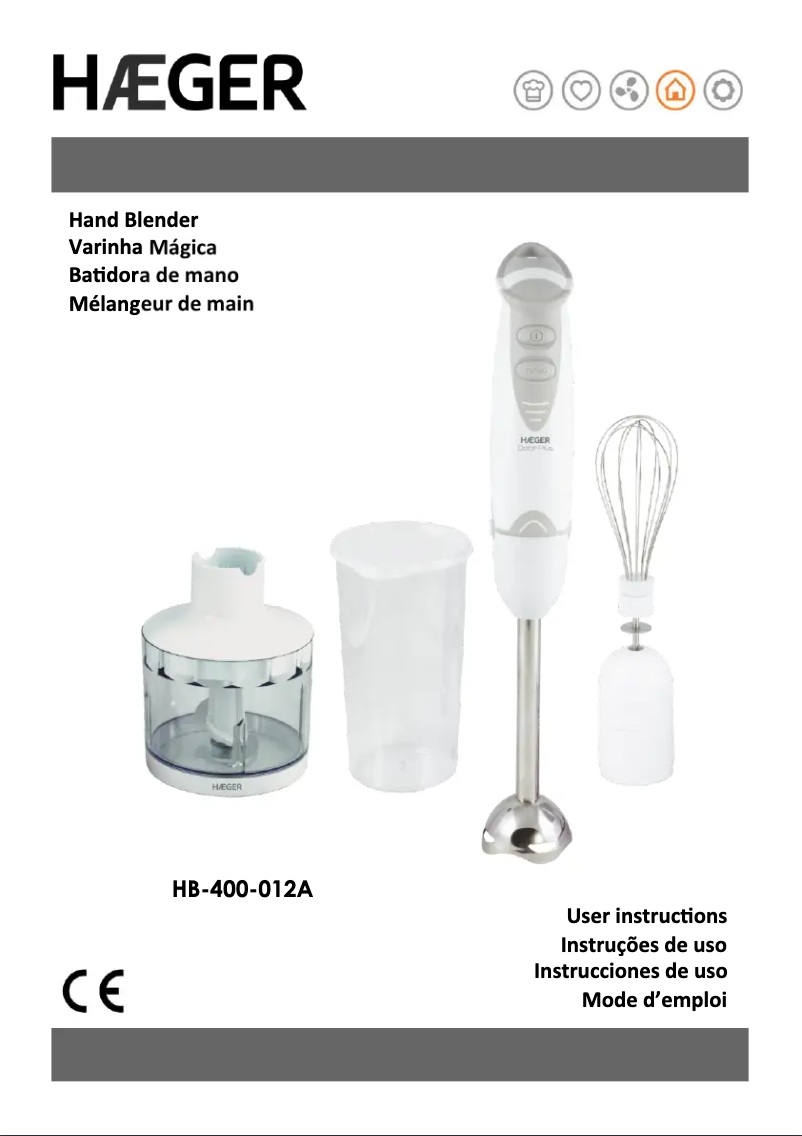 Imagen de la primera página del manual del dispositivo Doce Plus HB-400.012A
