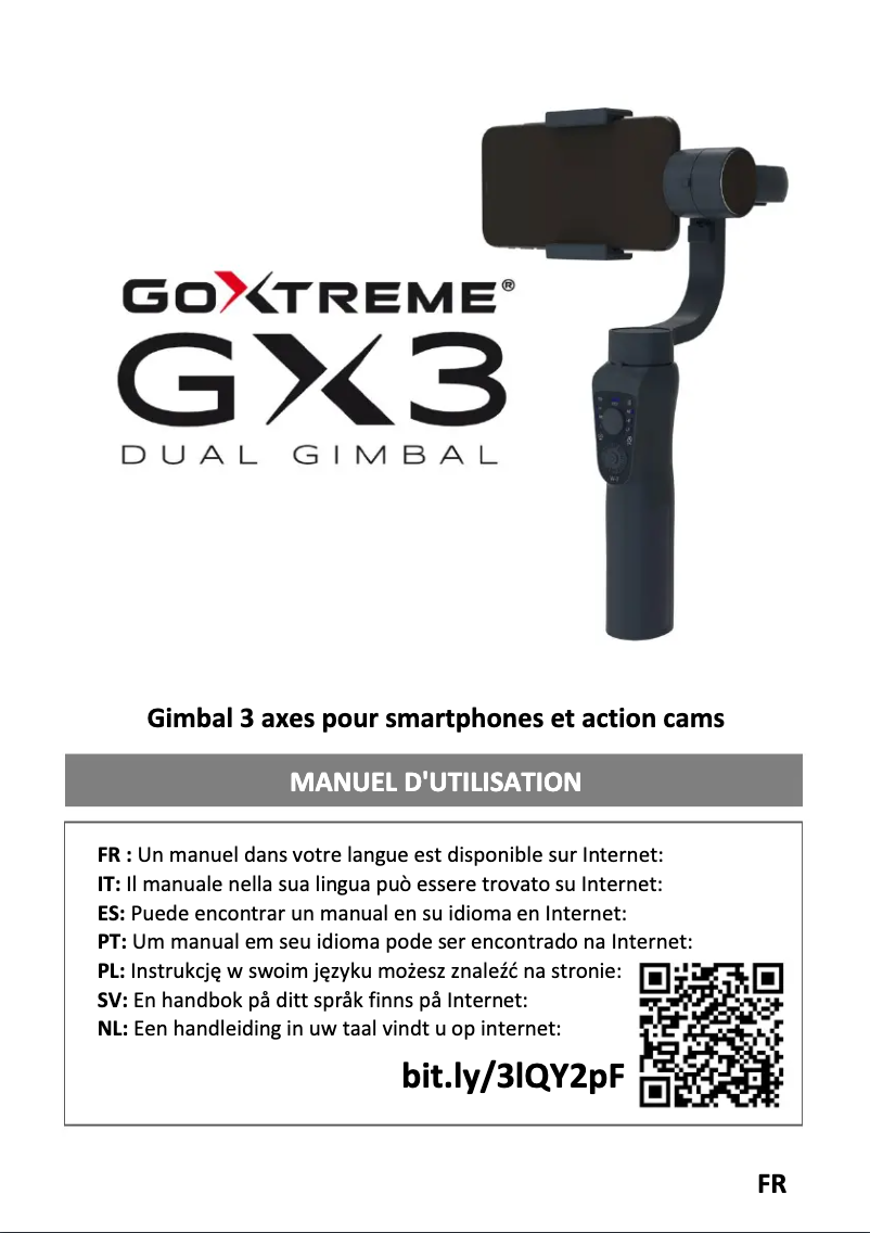 Imagen de la primera página del manual del dispositivo Gimbal Gx3
