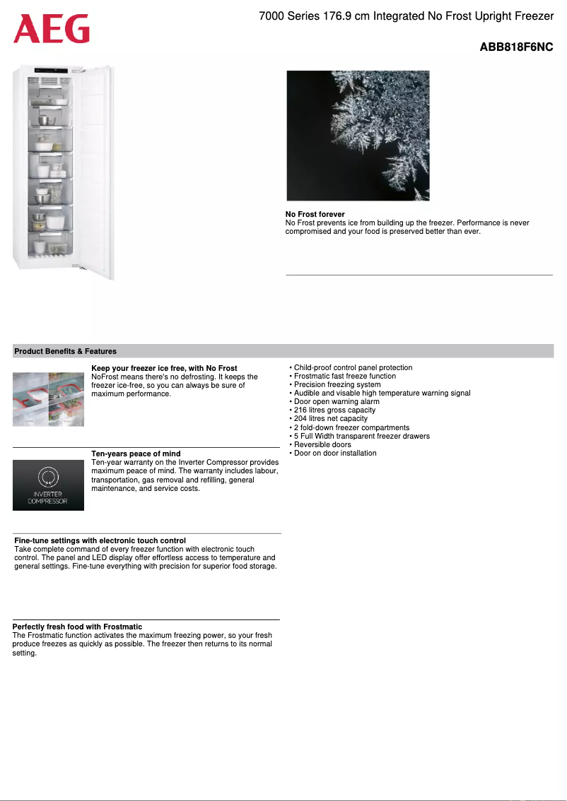Imagen de la primera página del manual del dispositivo ABB818F6NC