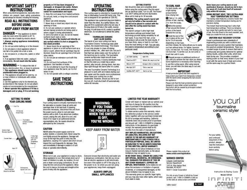 Imagen de la primera página del manual del dispositivo CD123