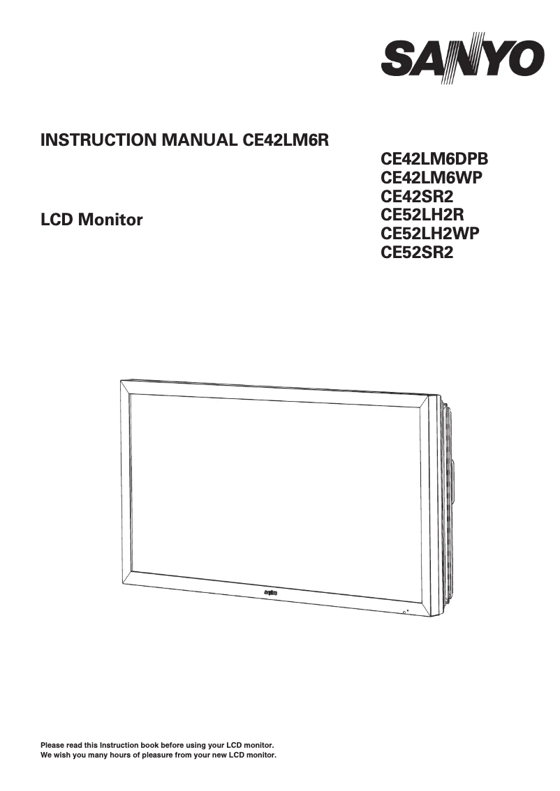 Página nº 1 - Manual de usuario Sanyo CE-52SR2