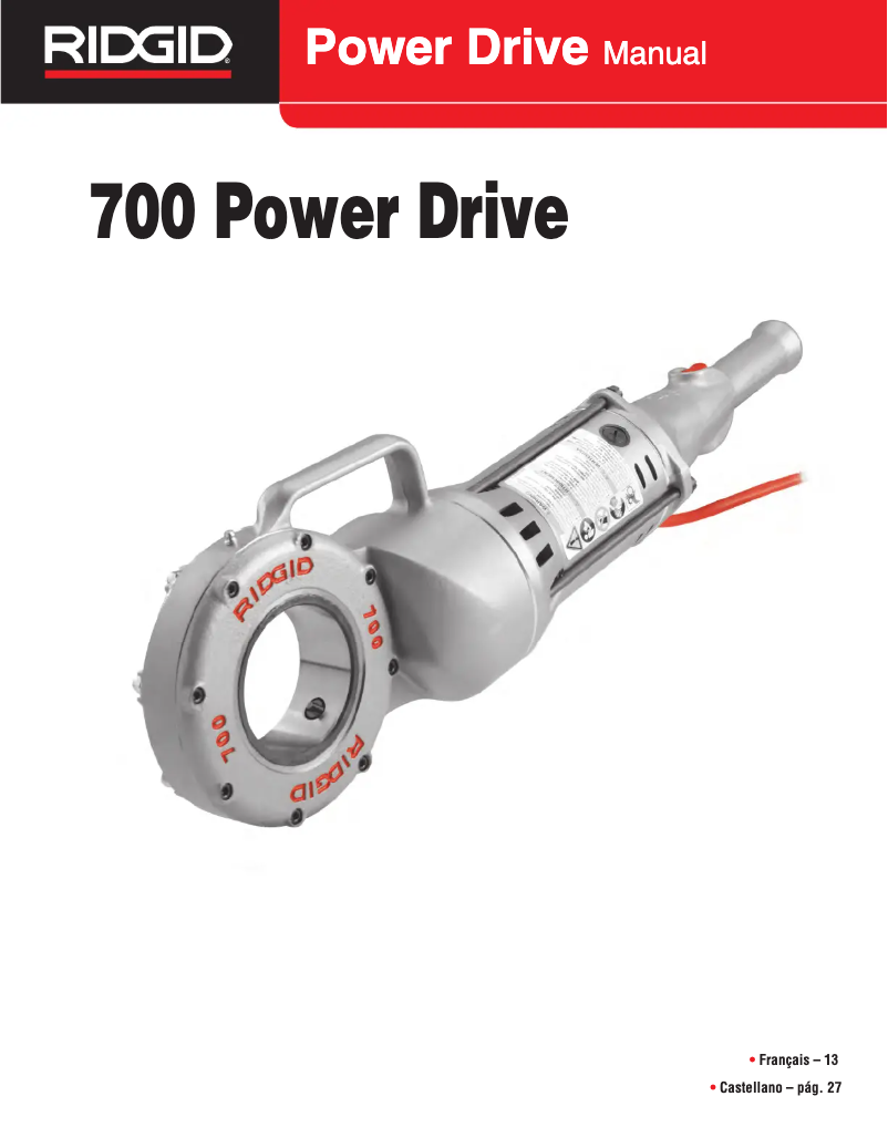 Imagen de la primera página del manual del dispositivo 700