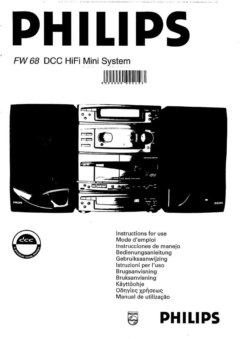 Página 1 del manual Manual de usuario Philips FW68DCC