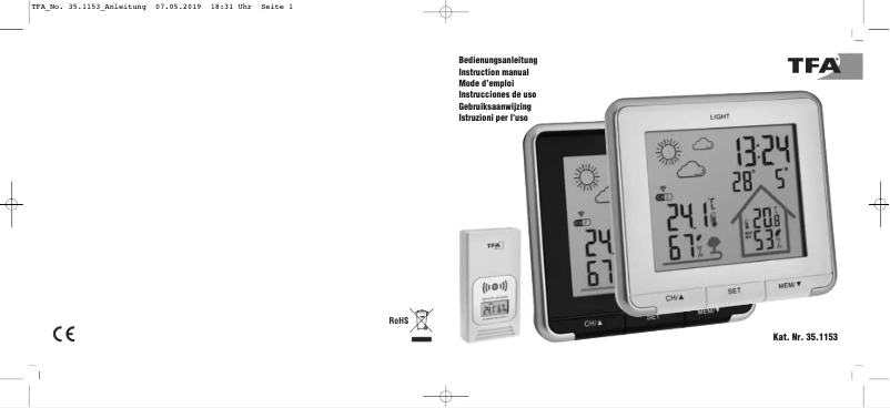 Página 1 del manual Manual de usuario TFA Life 35.1153.02