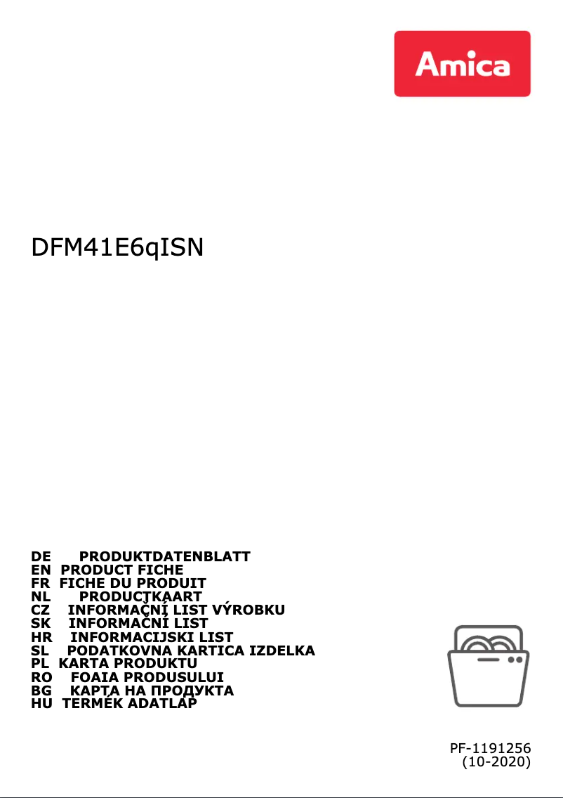 Imagen de la primera página del manual del dispositivo DFM41E6qISN