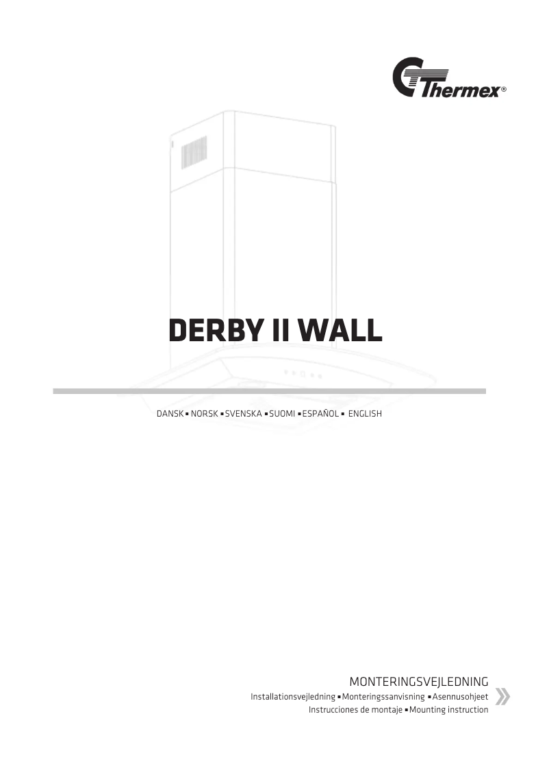 Imagen de la primera página del manual del dispositivo Derby II Wall