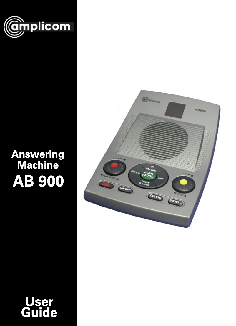 Imagen de la primera página del manual del dispositivo AB 900