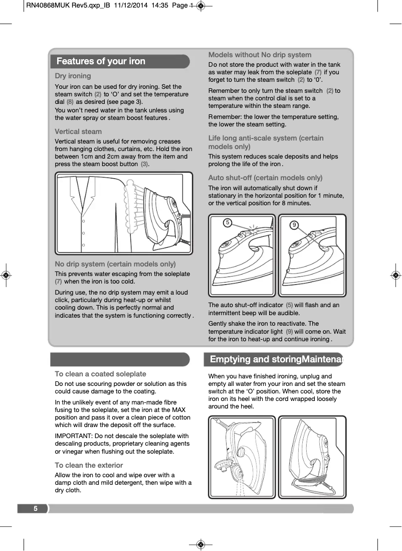 Imagen de la primera página del manual del dispositivo Comfigrip 301020
