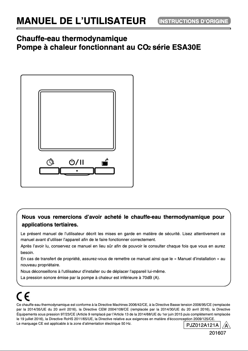 Imagen de la primera página del manual del dispositivo RC-Q1E