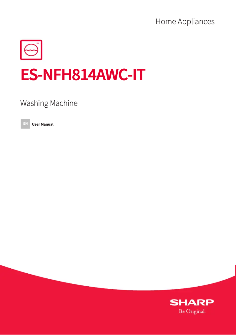 Imagen de la primera página del manual del dispositivo ES-NFH814AWC-IT