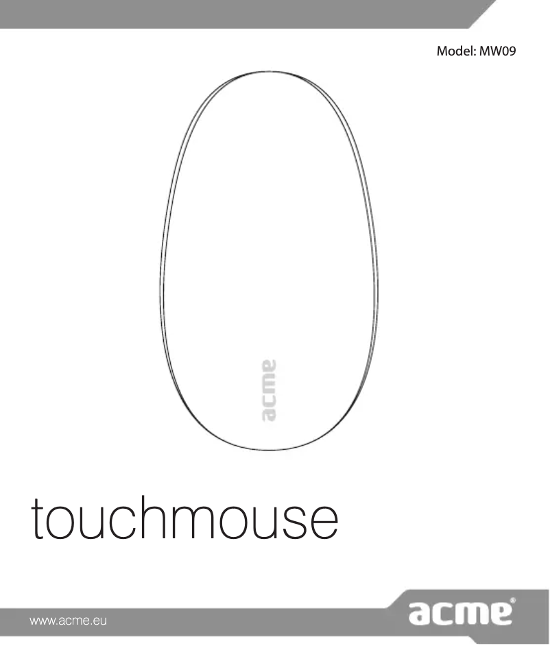 Imagen de la primera página del manual del dispositivo MW09B