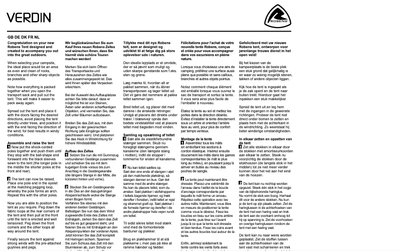 Imagen de la primera página del manual del dispositivo Verdin