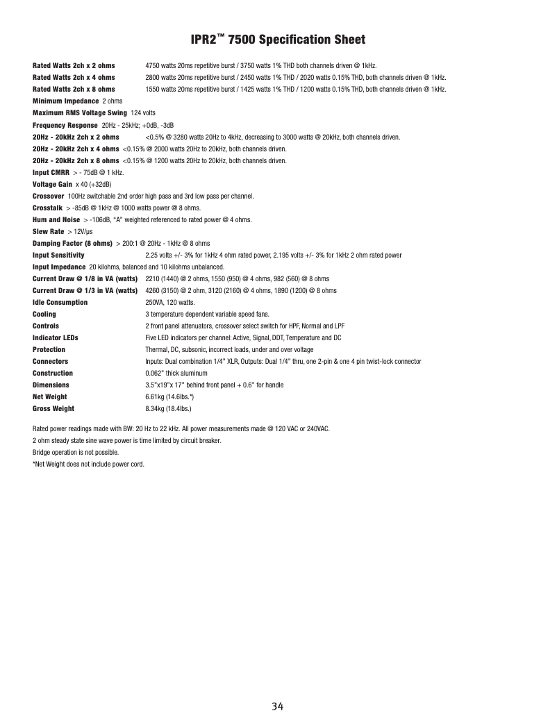 Imagen de la primera página del manual del dispositivo IPR2 7500