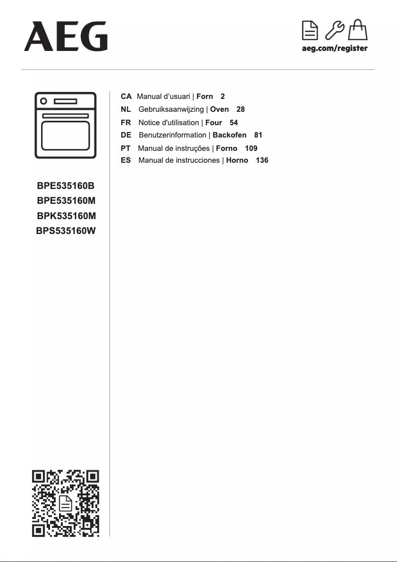 Imagen de la primera página del manual del dispositivo BPS535160W