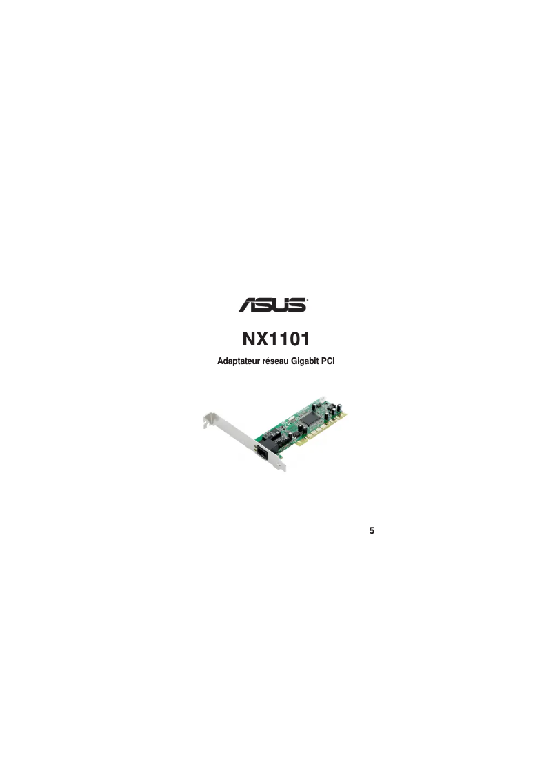 Página nº 1 - Guía de instalación Asus NX1101