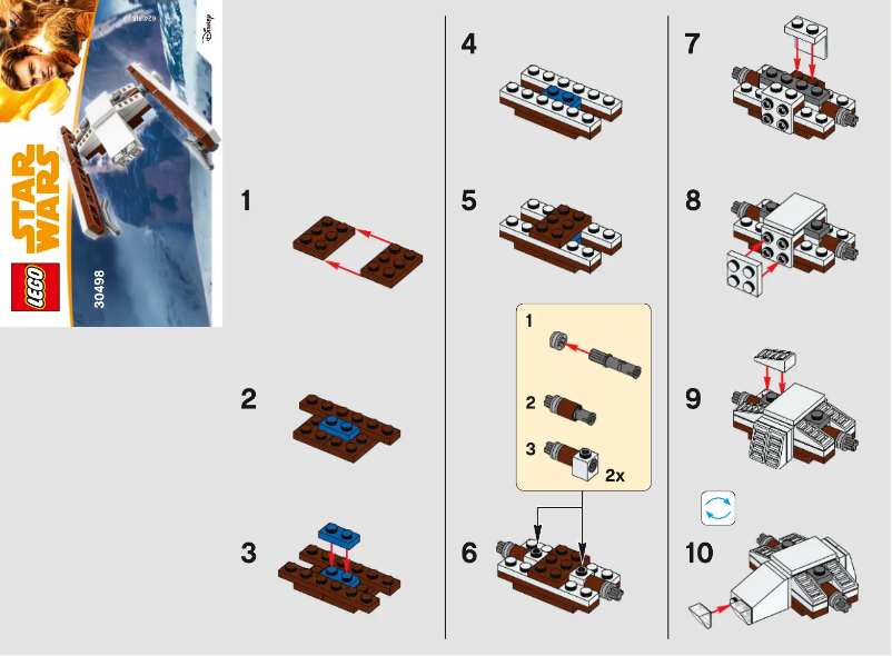 Página 1 del manual Manual de usuario Lego Star Wars 30498