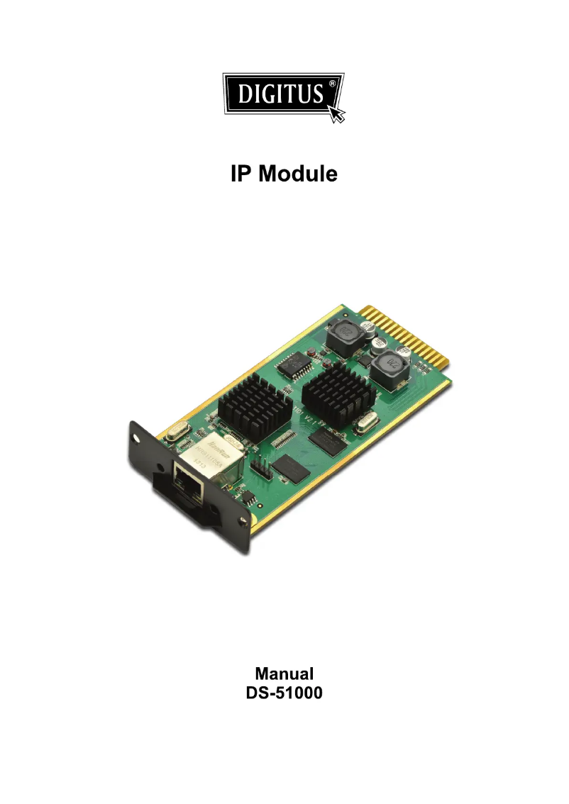Imagen de la primera página del manual del dispositivo DS-51000