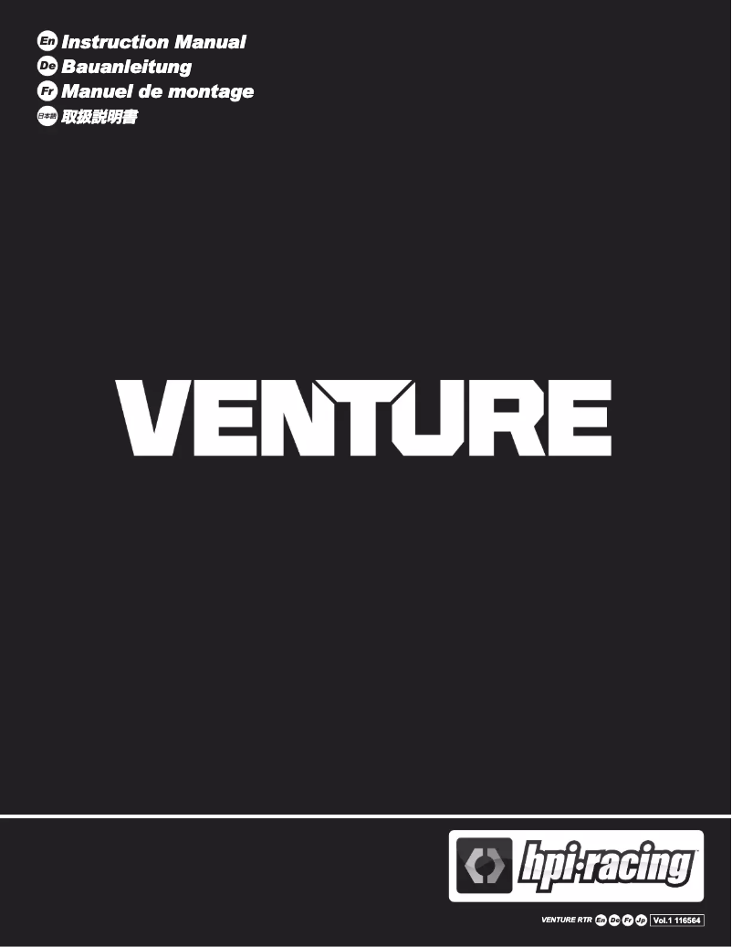 Imagen de la primera página del manual del dispositivo Venture Toyota FJ Cruiser